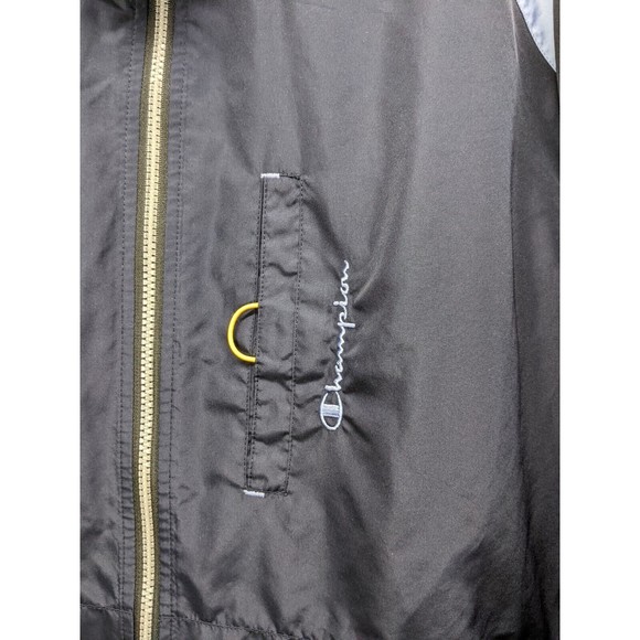 Champion Mens Windbreaker Jacket Navy Polyester Size XL - Picture 2 of 10